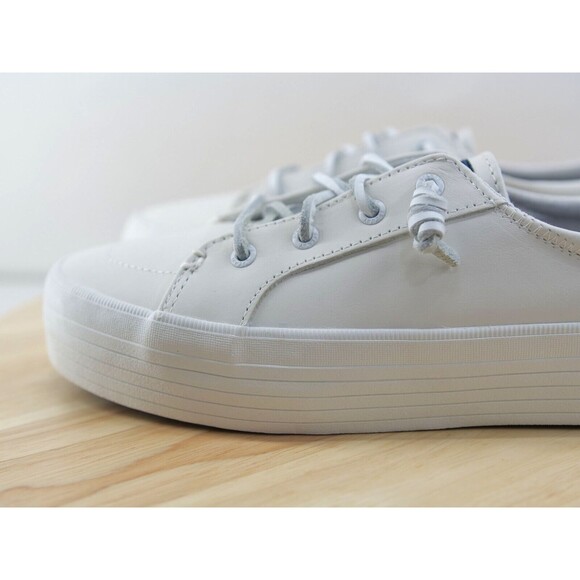 Sperry Women's Crest Vibe Platform Leather Sneaker‎ White 8.5 - Picture 10 of 16